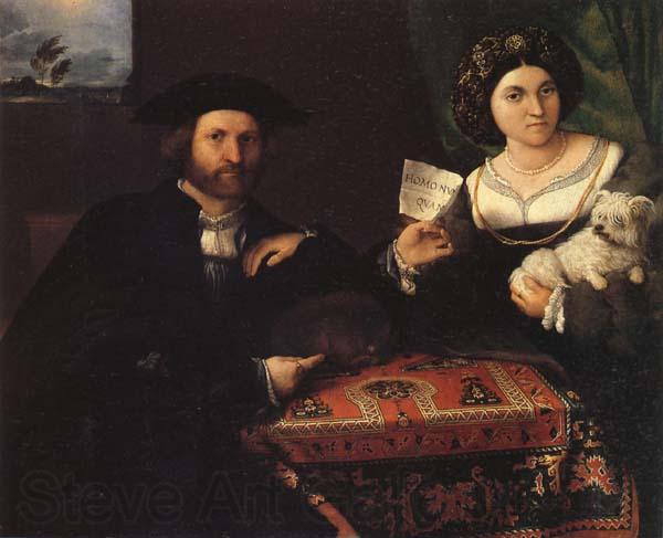 Lorenzo Lotto Husband and Wife Norge oil painting art
